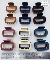Impression Stylish Colored Plastic Hair Clutcher (Pack of 12)
